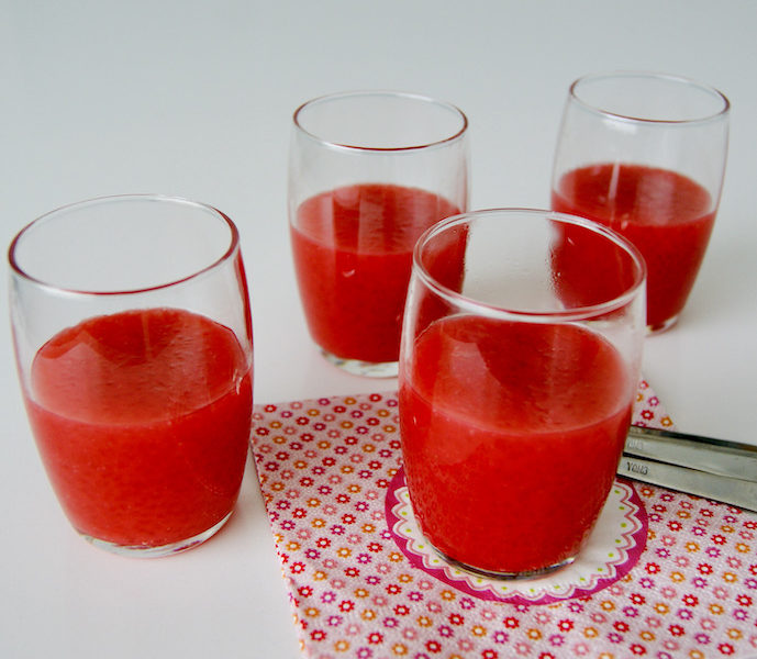 Tapioca à la grenadine
