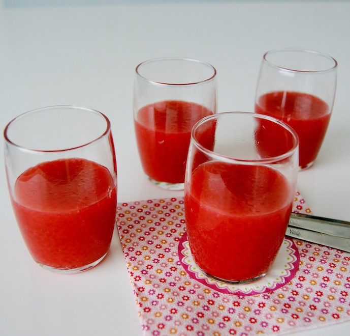 Tapioca à la grenadine