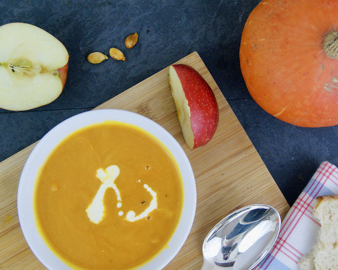 Soupe fruitée de potiron