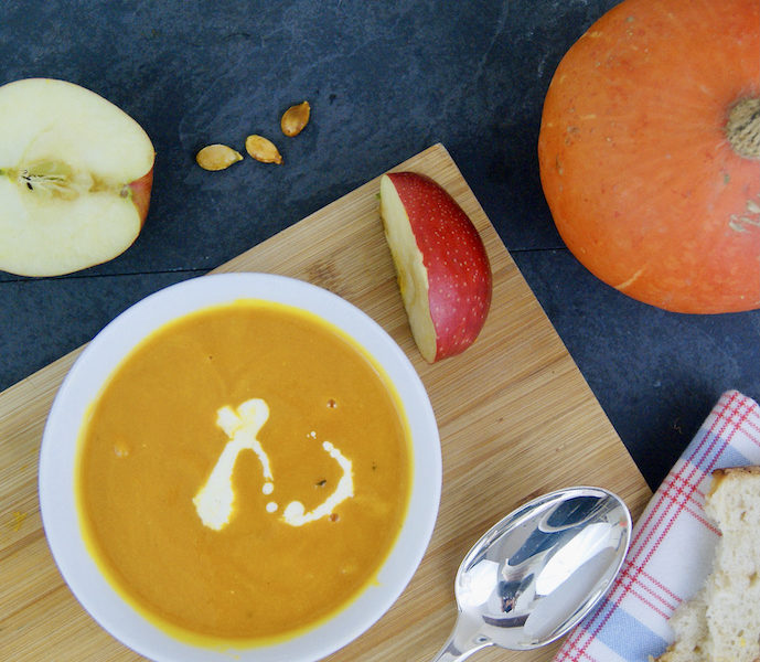 Soupe fruitée de potiron