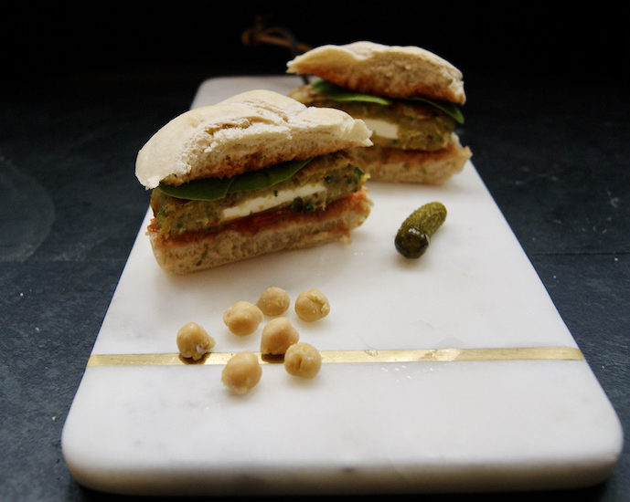 Burger Falafel-Feta
