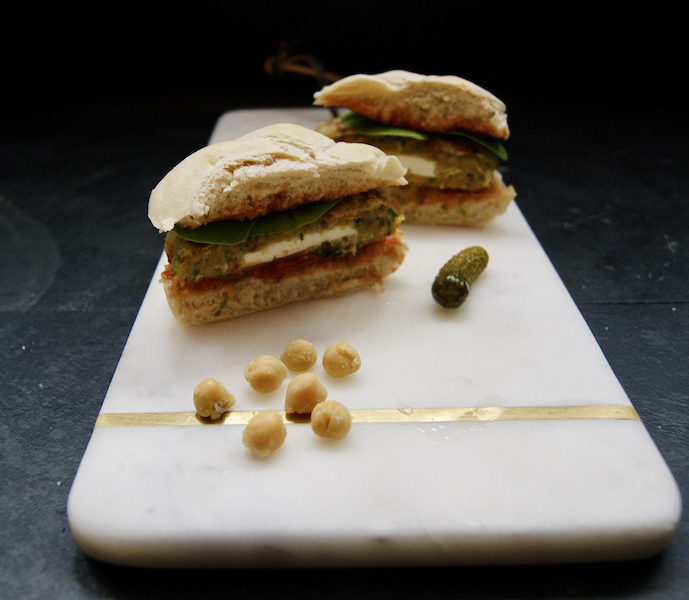 Burger Falafel-Feta