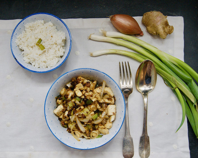 Tofu au poivre noir