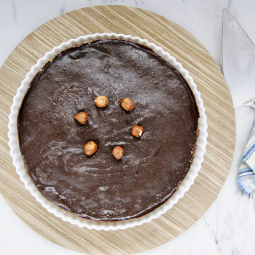 Gâteau crémeux au chocolat et aux noisettes