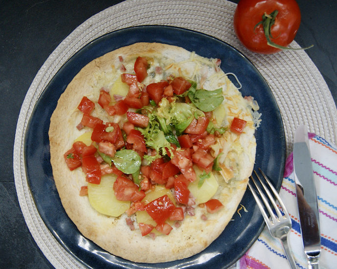 Mini-pizzas de wraps aux pommes de terre