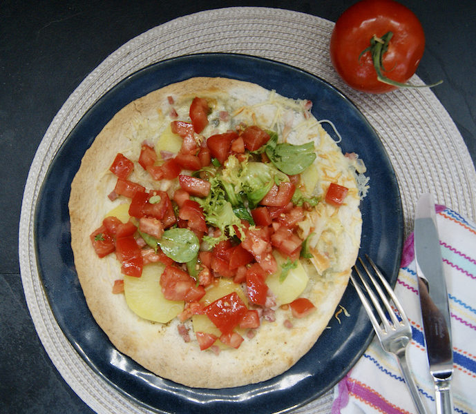 Mini-pizzas de wraps aux pommes de terre