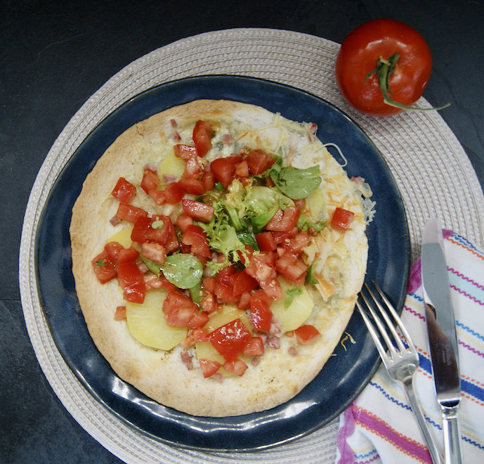 Mini-pizzas de wraps aux pommes de terre