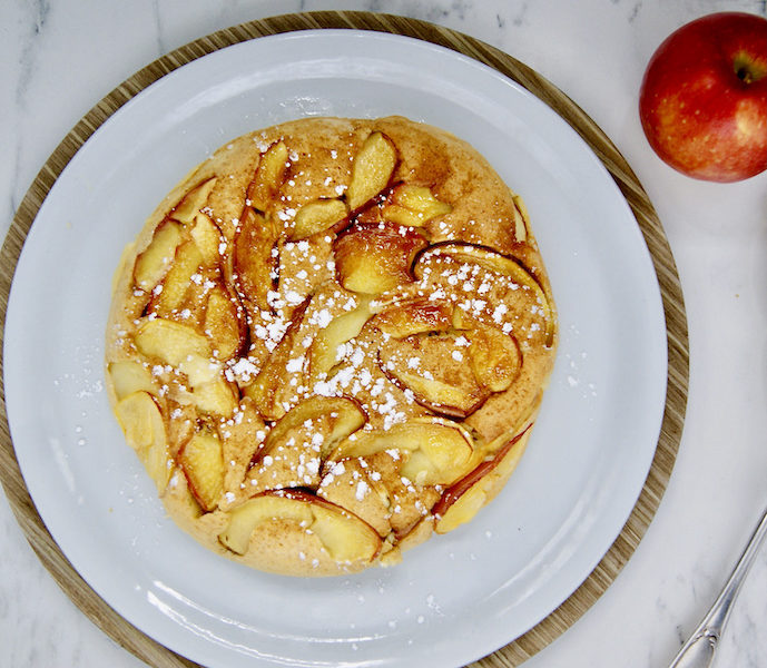 Gâteau sans four avec 1 œuf  et 1 fruit