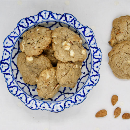 Cookies aux amandes et au chocolat blanc