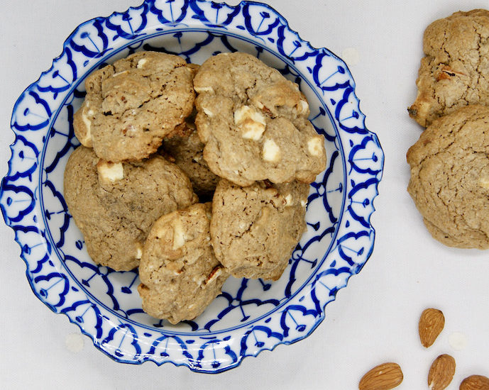 Cookies aux amandes et au chocolat blanc