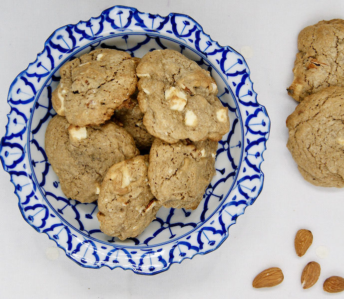 Cookies aux amandes et au chocolat blanc