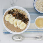Porridge et crème chocolatée