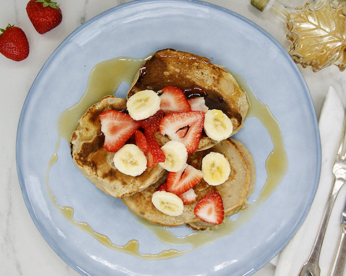 Pancakes aux fraises