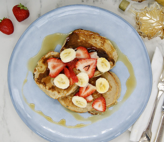 Pancakes aux fraises