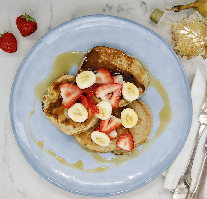 Pancakes aux fraises