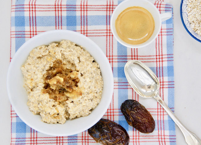 Overnight porridge à l’expresso