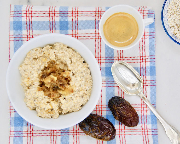 Overnight porridge à l’expresso