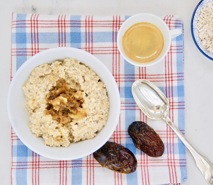 Overnight porridge à l’expresso