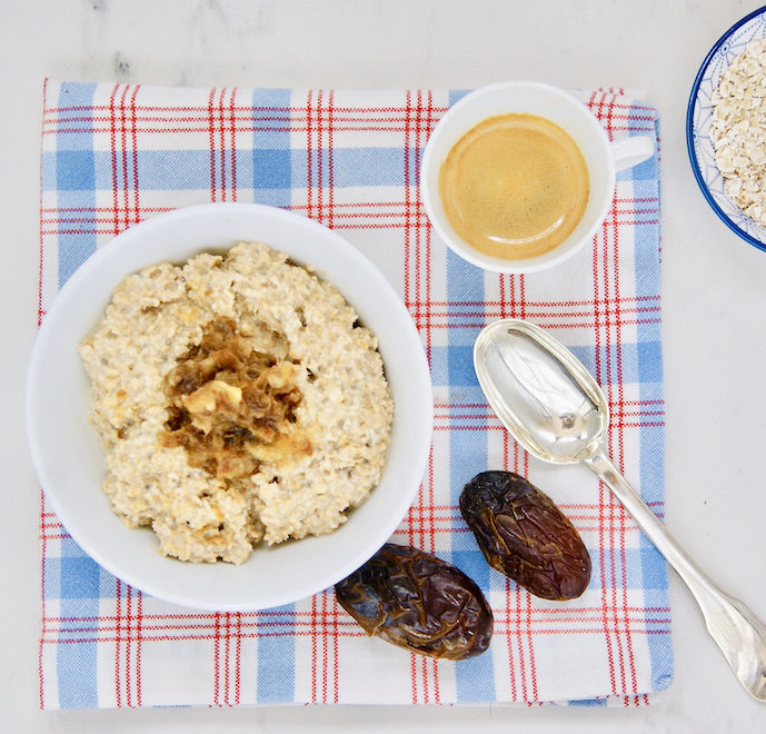 Overnight porridge à l’expresso