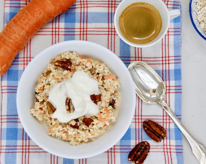 Overnight porridge aux carottes