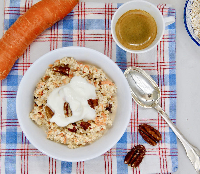 Overnight porridge aux carottes