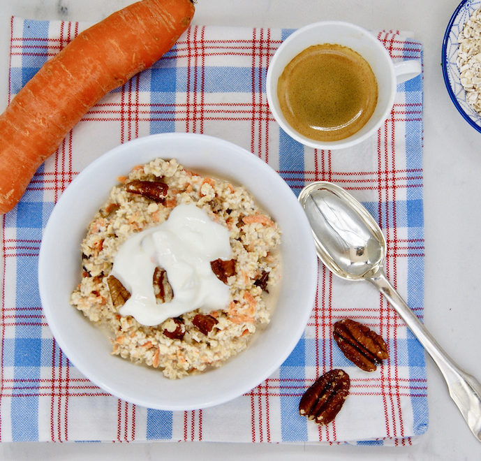 Overnight porridge aux carottes