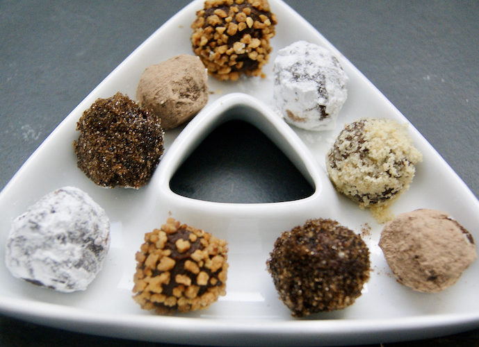 Truffes noires caramel et beurre salé