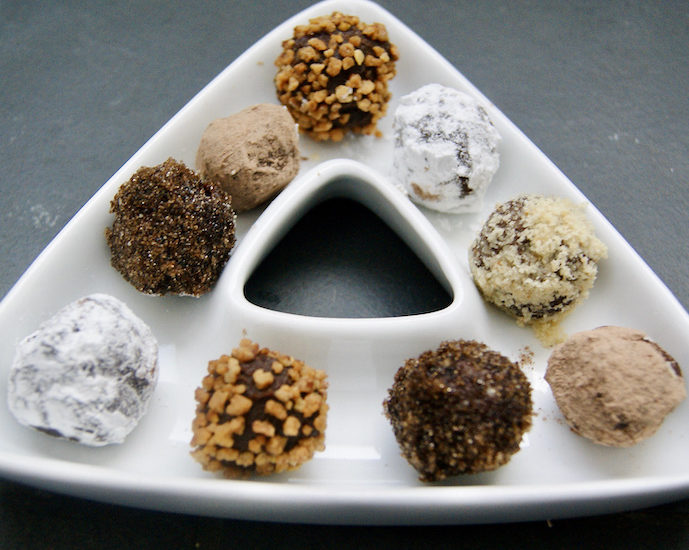 Truffes noires caramel et beurre salé