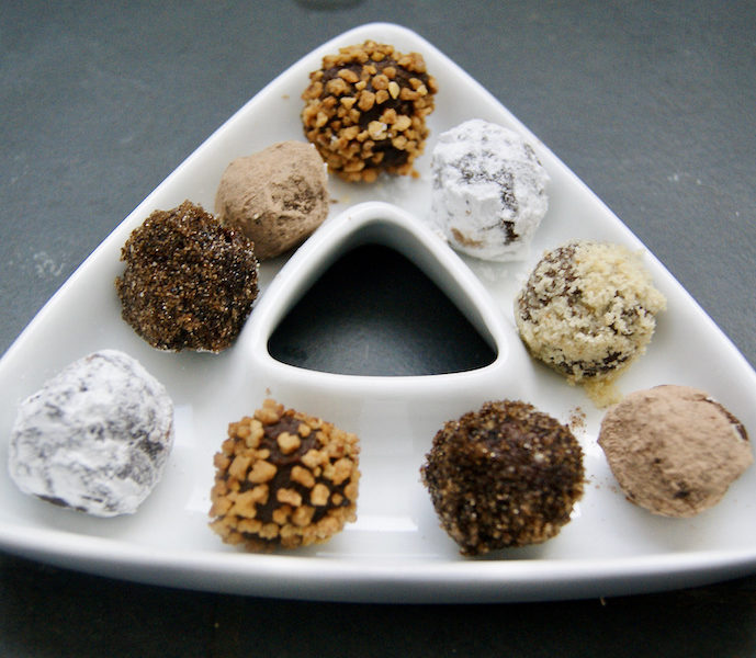 Truffes noires caramel et beurre salé