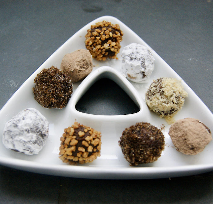 Truffes noires caramel et beurre salé