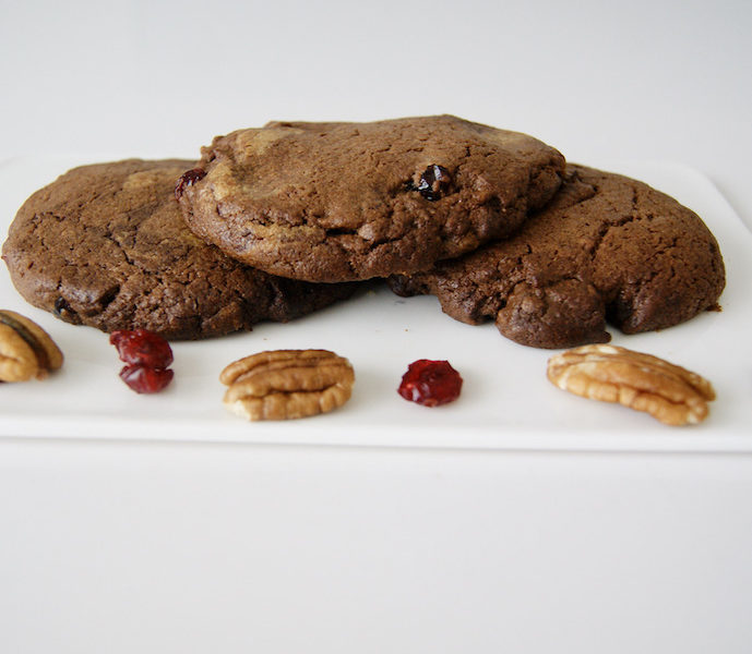 Cookies aux noix et airelles séchées