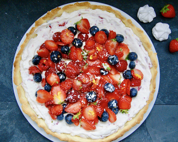 Tarte express aux fruits rouges