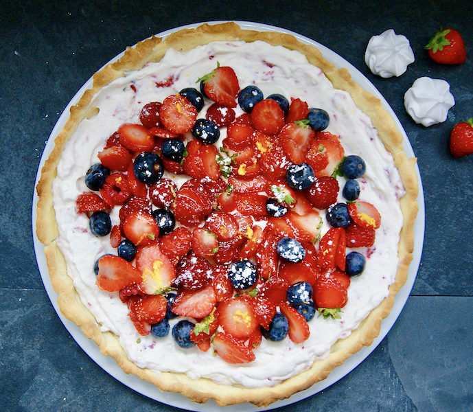 Tarte express aux fruits rouges