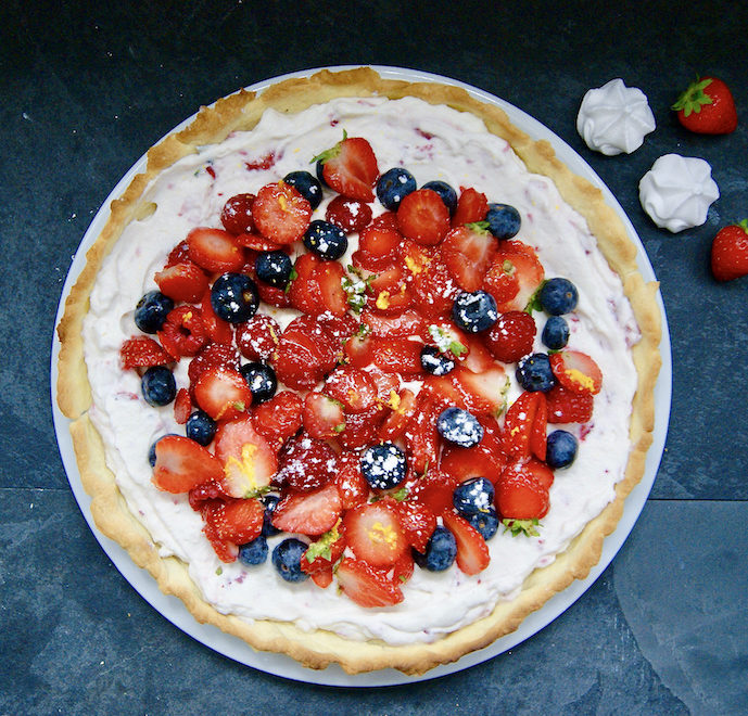Tarte express aux fruits rouges