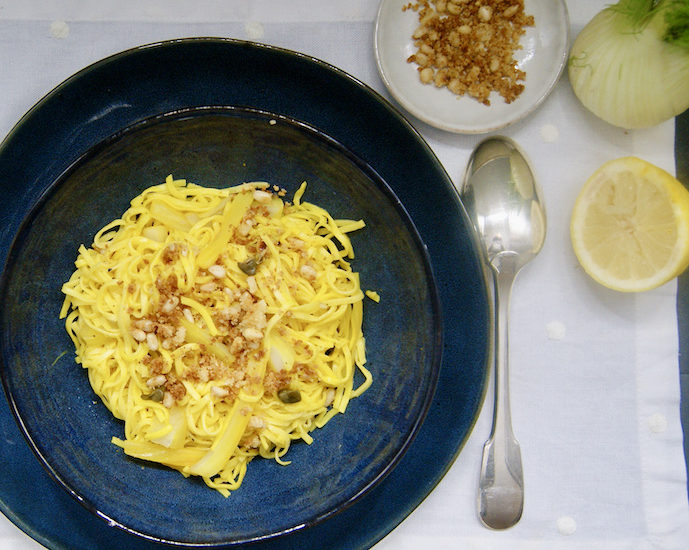 Pâtes au fenouil et au safran