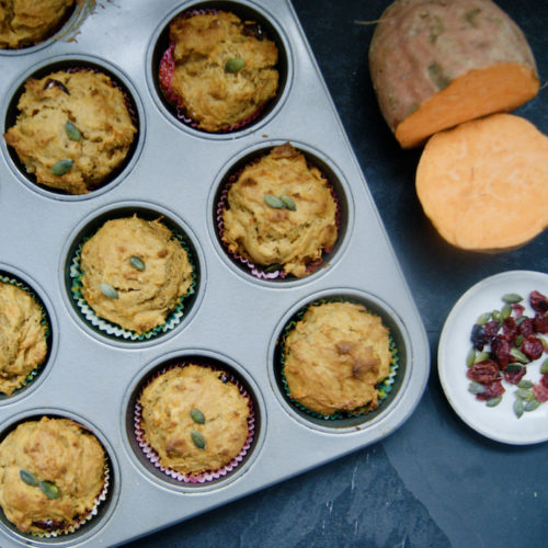 Muffins à la patate douce