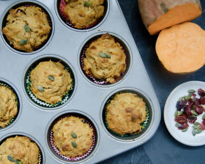 Muffins à la patate douce