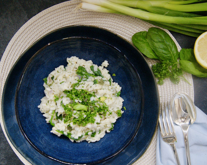 Risotto verde et gremolata