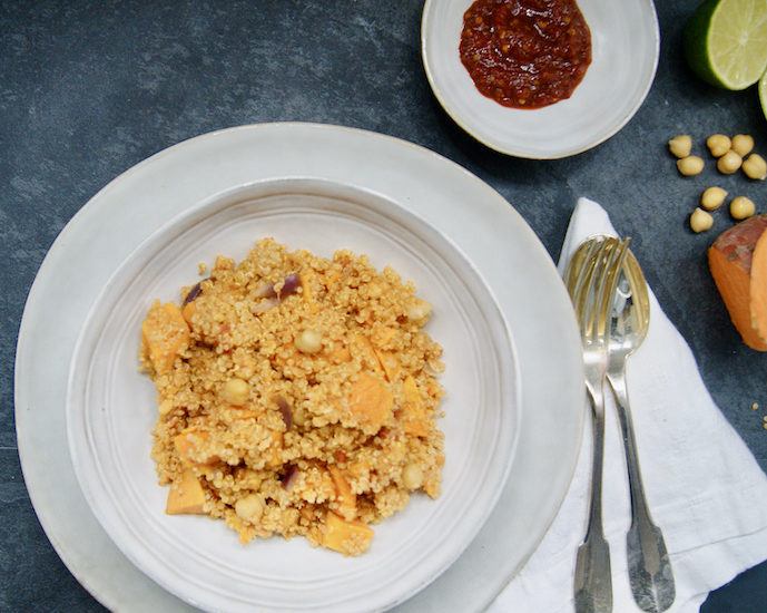 One-pot quinoa tandori