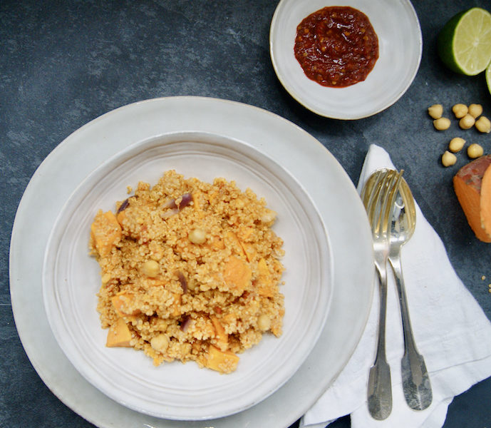 One-pot quinoa tandori
