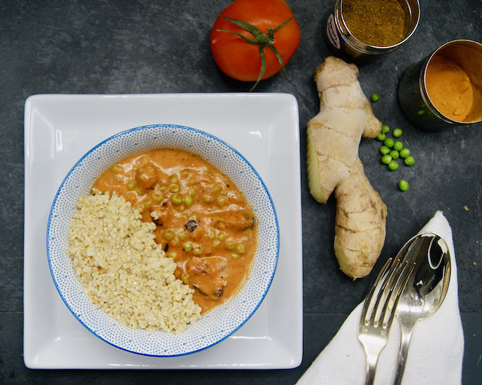 Quinoa et tofu Tikka Masala
