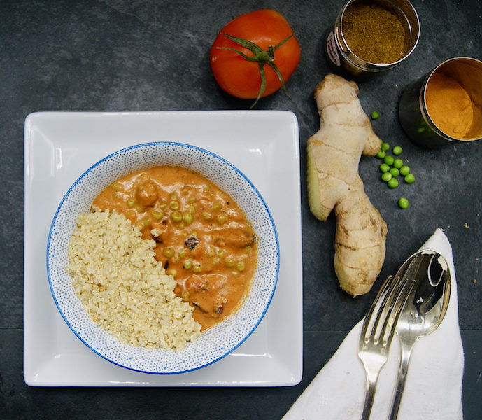 Quinoa et tofu Tikka Masala