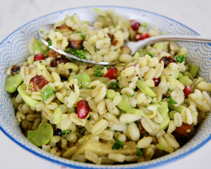 Salade de blé aux fèves