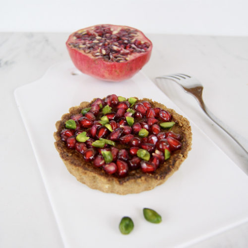 Tartelette pistache et grenade