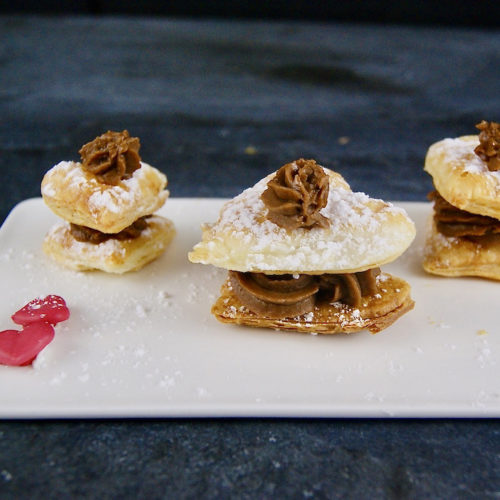 Petits feuilletés de Saint Valentin