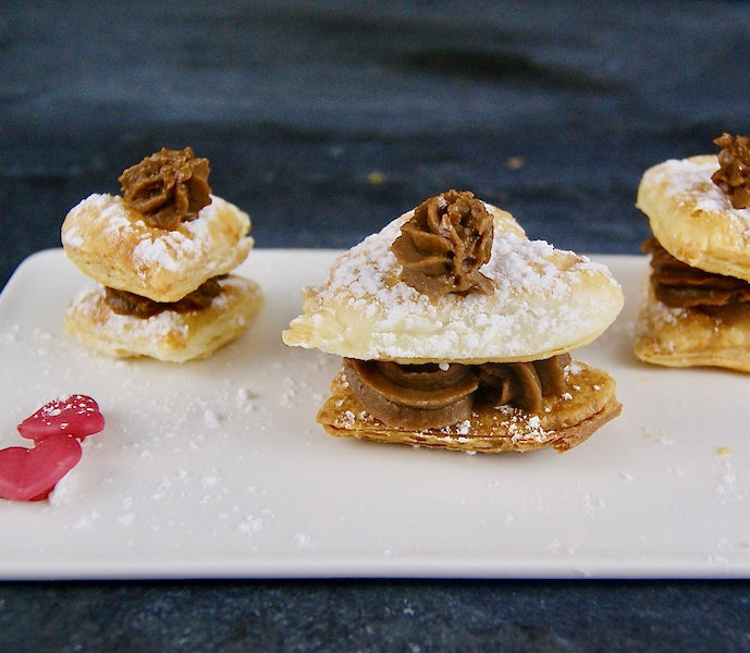 Petits feuilletés de Saint Valentin