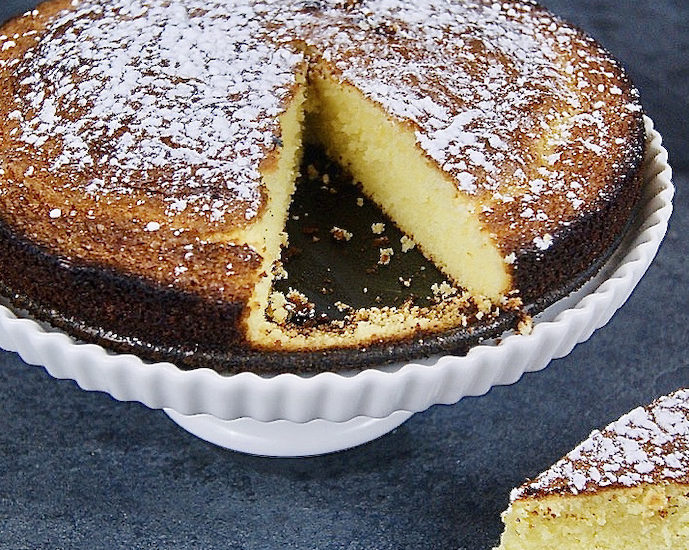 Gâteau au chocolat blanc-gingembre