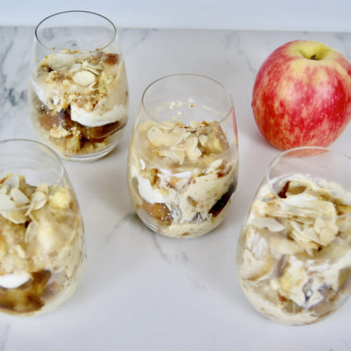 Pommes caramélisées et crème de mascarpone