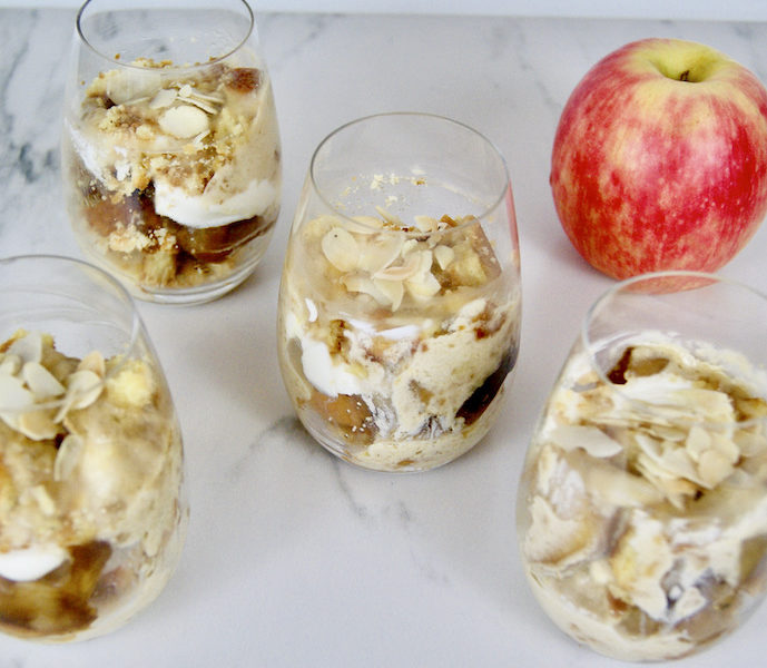 Pommes caramélisées et crème de mascarpone