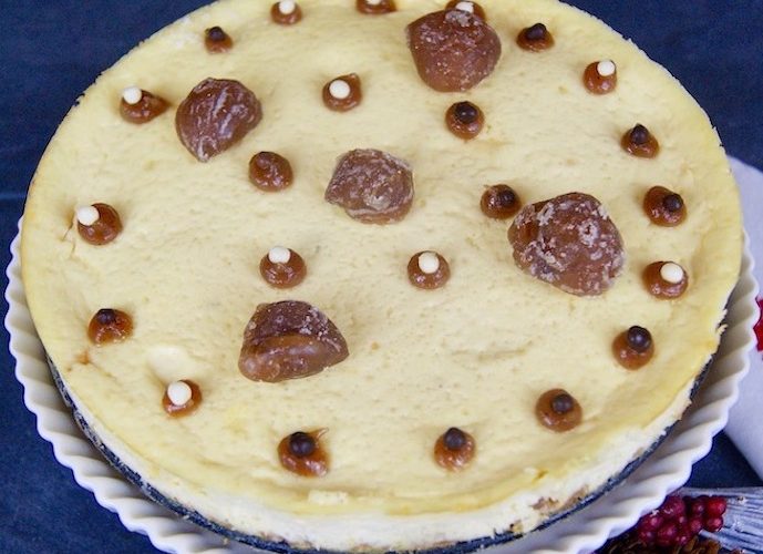 Cheesecake vanille aux marrons glacés
